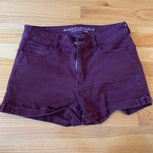 Maroon AE Jean Shorts!